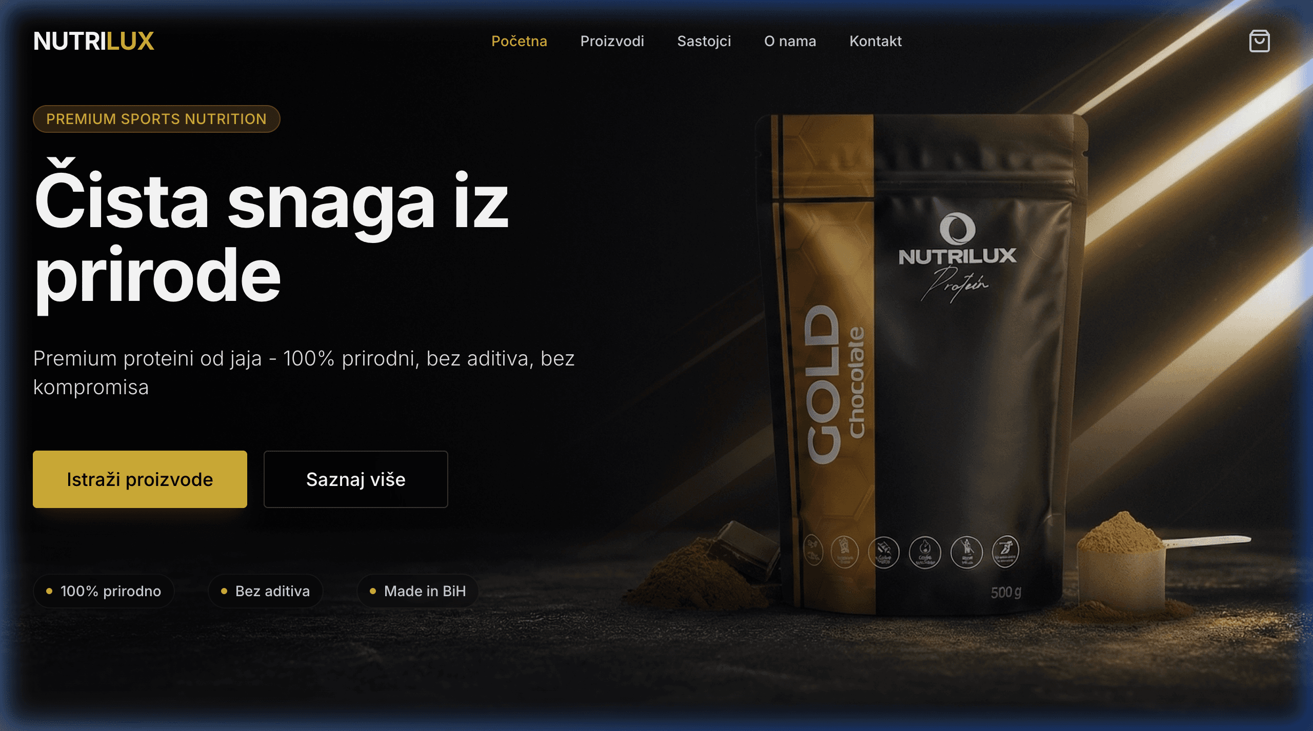 Nutrilux Sports Nutrition E-Commerce