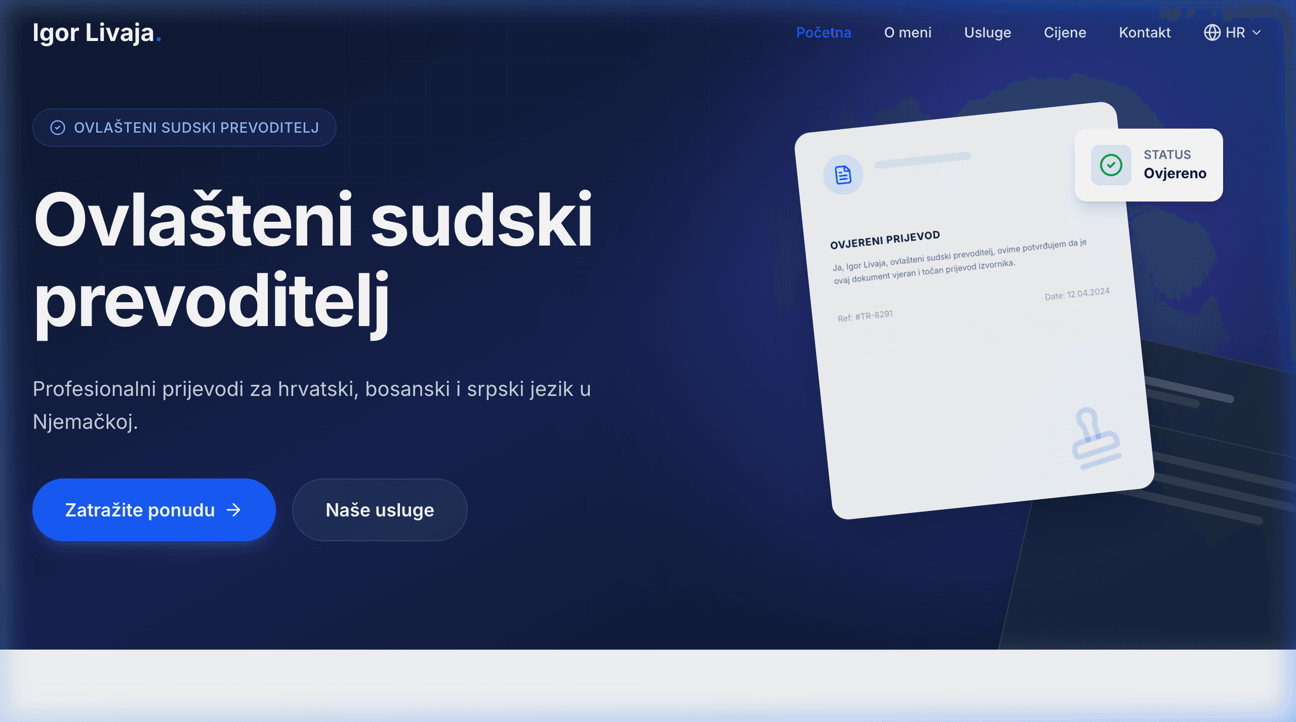 Prevoditelj.io Court Translator